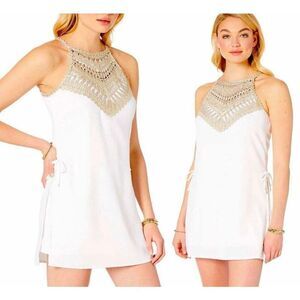 NEW Lilly Pulitzer Pearl Romper size 10 White
